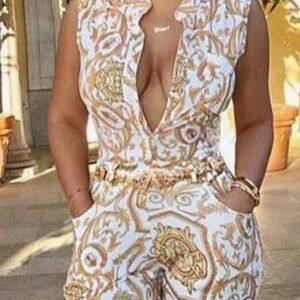 Elegant Patterned Jumpsuit